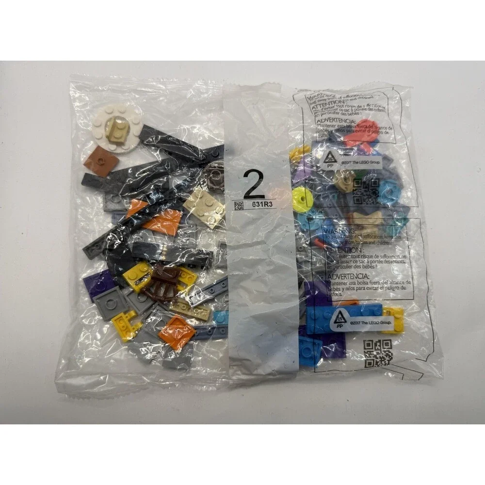 LEGO Parts & Pieces Sealed Bag #2 Multicolor Bricks Tiles Plates 2017 Lot